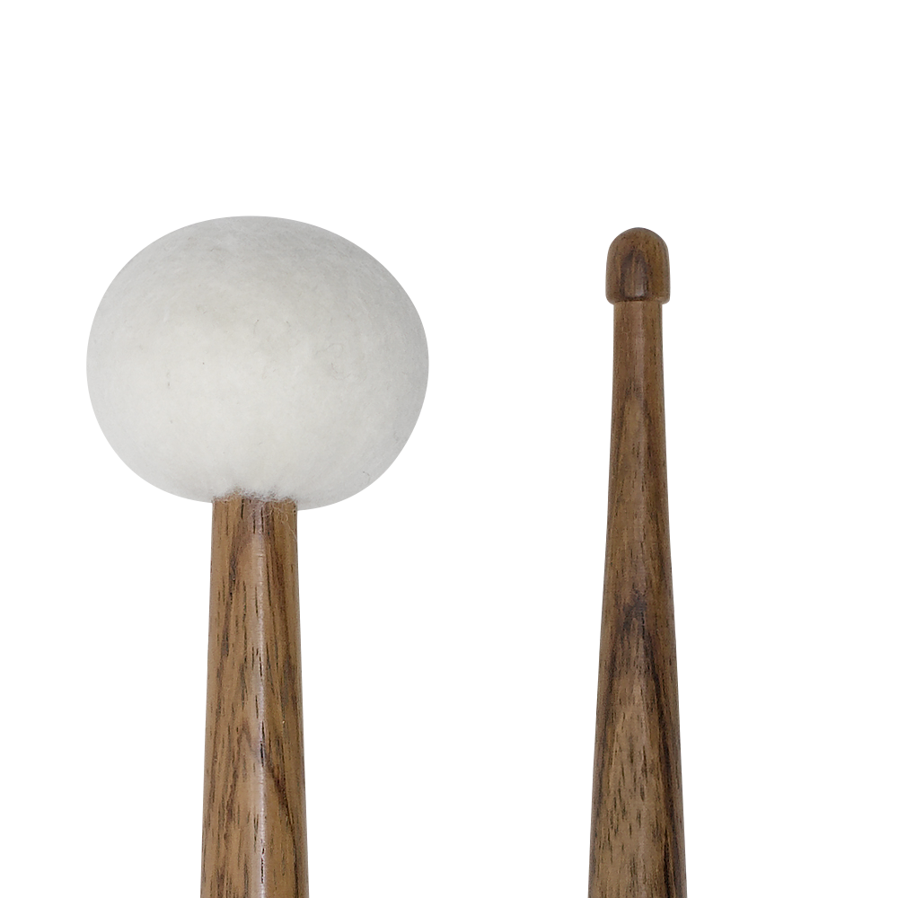 Marimba mallets Jasmin Kolberg Solo 4, 42 cm / common beech shaft (Ø 8 mm), yellow (hard)