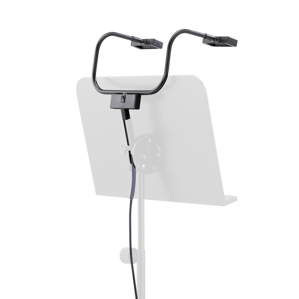 使い勝手の良い V, 24 LED lamp, twin stand Music dimmable 4320DLS.3000K | アート・デザイン・音楽